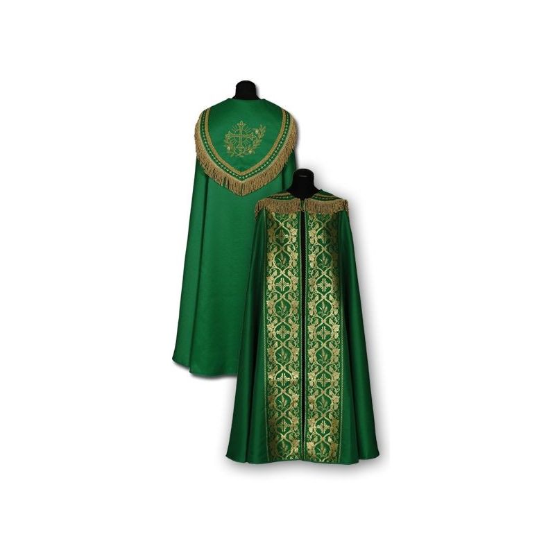 Kapa zielona plus złote pasy - KAPY LITURGICZNE - Kapa zielona plus złote pasy
