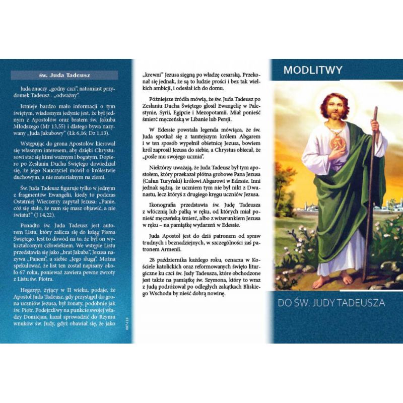 Litania i Modlitwy do Św. Judy Tadeusza - Folder religijny - Litania i Modlitwy do Św. Judy Tadeusza