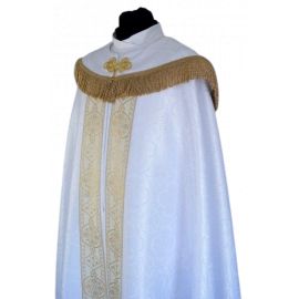 Kapa haftowana semi gotycka - kolory liturgiczne (86) - KAPY LITURGICZNE - zdjęcie 3 - Kapa haftowana semi gotycka - biała (86)