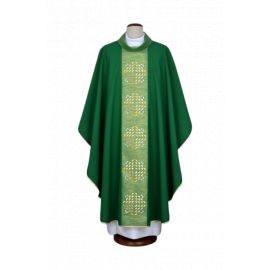 Ornat zielony z nowoczesnymi haftami (16) - Ornaty zielone