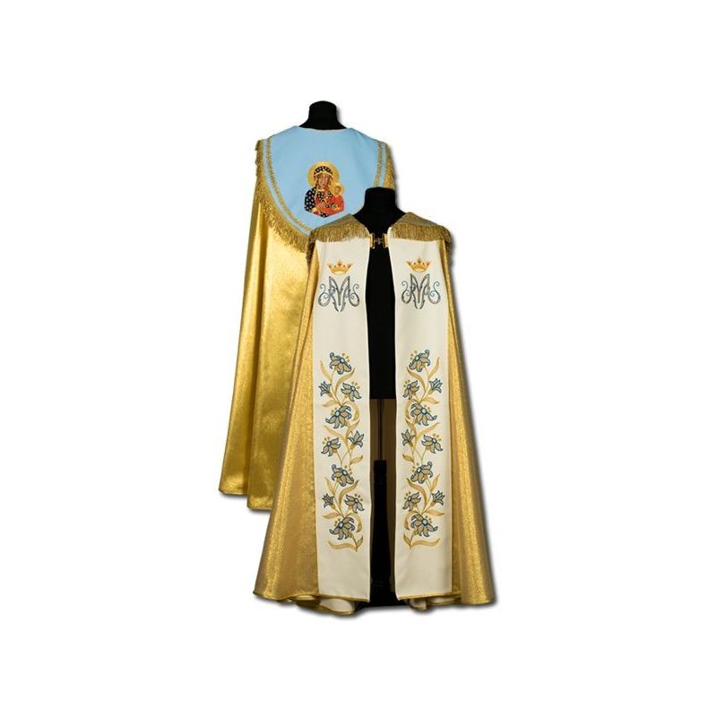 Kapa złota Maryjna - ręcznie haftowana - KAPY LITURGICZNE - Kapa złota Maryjna - ręcznie haftowana