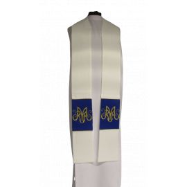 Kapa haftowana maryjna - ecru (89) - KAPY LITURGICZNE - zdjęcie 3 - Kapa haftowana maryjna - ecru (89)