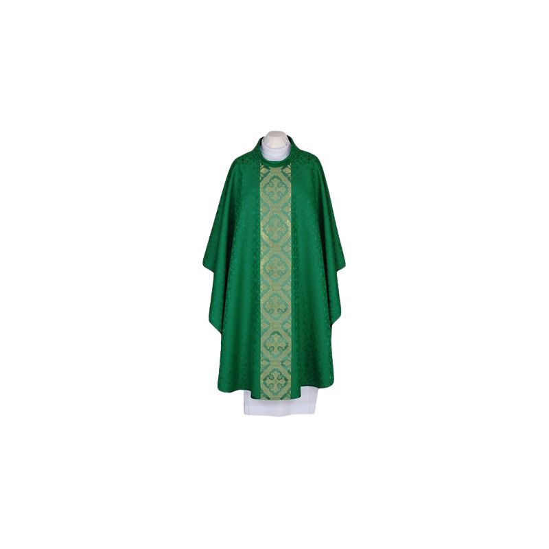 Ornat haftowany zielony - tkany, elegancki pas (56) - Ornaty zielone - Ornat haftowany zielony - tkany, elegancki pas (56)