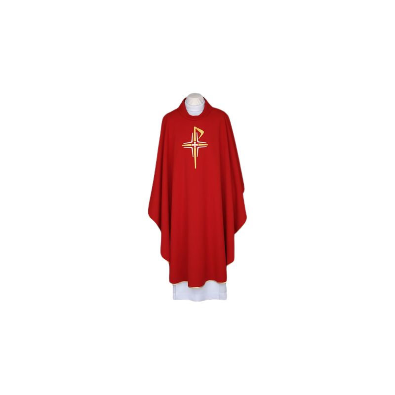 Ornat czerwony, pas haftowany - Krzyże (106) - Ornaty czerwone - Ornat czerwony, pas haftowany - Krzyże (106)