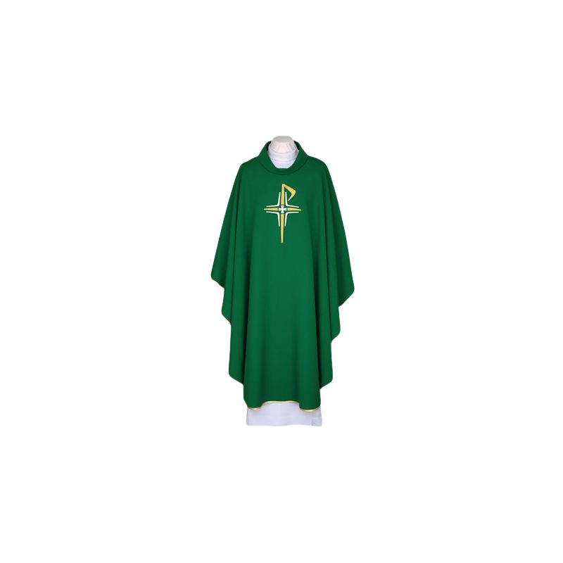 Ornat zielony, pas haftowany - Krzyże (109) - Ornaty zielone - Ornat zielony, pas haftowany - Krzyże (109)