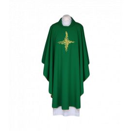 Ornat zielony, pas haftowany - Krzyż (117) - Ornaty zielone
