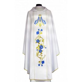 Ornat maryjny z haftowanym pasem (65) - Ornaty Maryjne