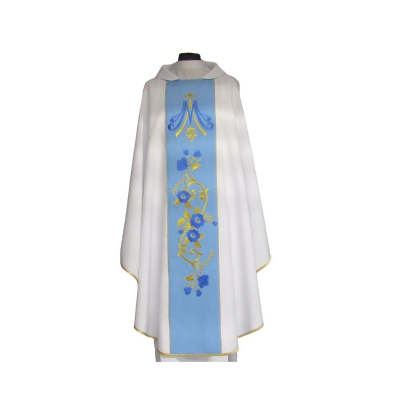 Ornat maryjny z haftowanym pasem (66) - Ornaty Maryjne - Ornat maryjny z haftowanym pasem (66)