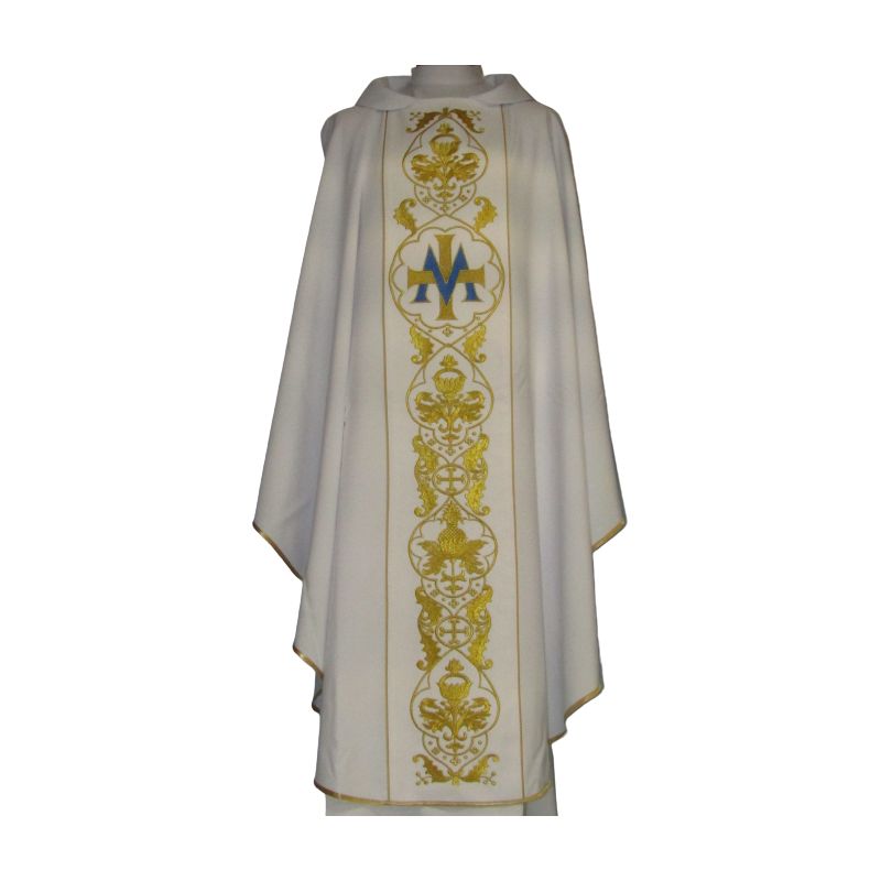 Ornat maryjny z haftowanym pasem (68) - Ornaty Maryjne - Ornat maryjny z haftowanym pasem (68)