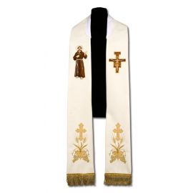 Stuła kapłańska Św. Franciszek (211) - Z POSTACIAMI