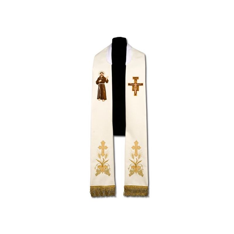 Stuła kapłańska Św. Franciszek (211) - Z POSTACIAMI - Stuła kapłańska Św. Franciszek (211)