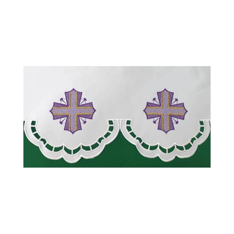 Obrus na Wielki Post - wzór eucharystyczny (232) - OBRUSY OŁTARZOWE - Obrus na Wielki Post - wzór eucharystyczny (232)