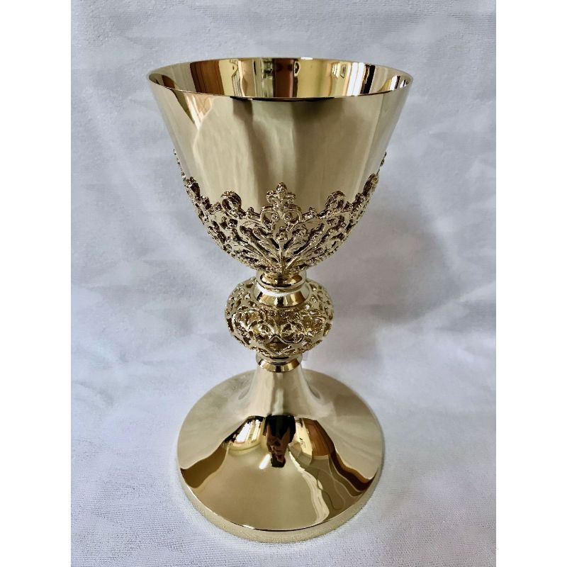 Kielich mszalny, ażur złoty - 21 cm (10D) - KIELICHY MSZALNE - Kielich mszalny, ażur złoty - 21 cm (10D)