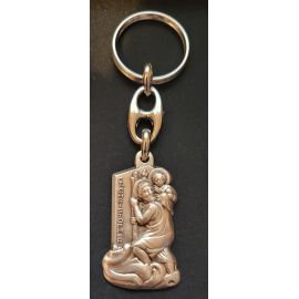 Brelok metalowy św. Krzysztof 4,5x3 cm - Breloki religijne