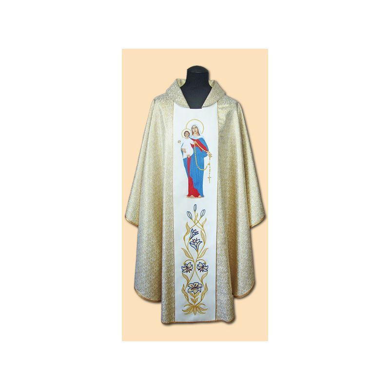 Ornat haftowany MB Różańcowa - Ornaty Maryjne - Ornat haftowany MB Różańcowa