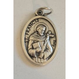 Medalik metalowy Święty Franciszek - Medaliki włoskie metalowe