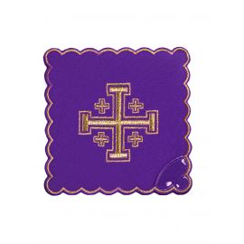 Bielizna kielichowa haftowana -Krzyż Jerozolimski (32H) - bawełna poliester - zdjęcie 2 - Bielizna kielichowa haftowana -Krzyż Jerozolimski (32H)
