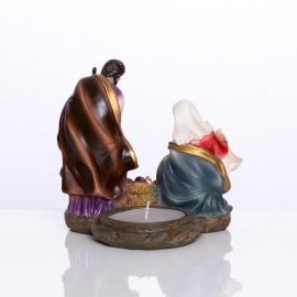Szopka Święta Rodzina 8 cm - świecznik (14) - Szopki bożonarodzeniowe - zdjęcie 2 - Szopka Święta Rodzina 8 cm - świecznik (14)