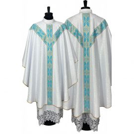 Ornat semi gotycki motyw maryjny - (2K) - Ornaty Maryjne