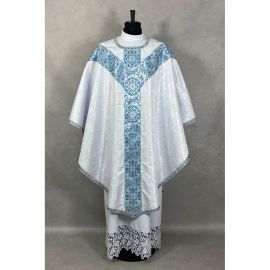 Ornat semi-gotycki maryjny ze stułą kapłańską (3K) - Ornaty Semi Gotyckie - zdjęcie 2 - Ornat semi-gotycki maryjny ze stułą kapłańską (3K)