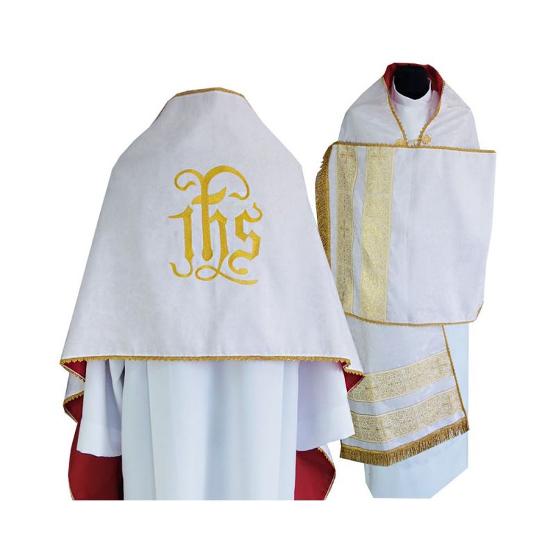 Welon liturgiczny IHS haftowany (12) - WELONY - Welon liturgiczny IHS haftowany (12)