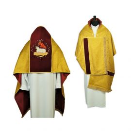 Welon liturgiczny brokat - motyw wielkanocny - WELONY