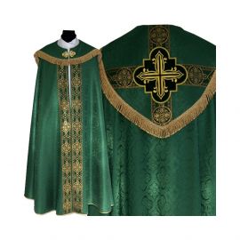 Kapa wzór gotycki kolory liturgiczne - tkanina żakard (12) - KAPY LITURGICZNE - zdjęcie 4 - Kapa wzór gotycki kolory liturgiczne - tkanina żakard (12)