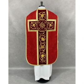 Ornat rzymski IHS - kolory liturgiczne, żakard (35) - Ornaty rzymskie - zdjęcie 10 - Ornat rzymski IHS - kolory liturgiczne, żakard (34)