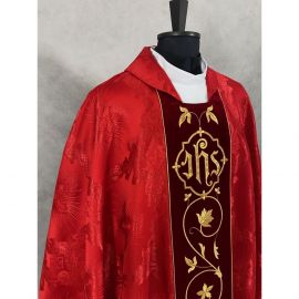 Ornat gotycki IHS (3) - kolory liturgiczne - Ornaty haftowane - zdjęcie 2 - Ornat gotycki IHS (2)