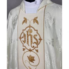 Ornat gotycki IHS (3) - kolory liturgiczne - Ornaty haftowane - zdjęcie 8 - Ornat gotycki IHS (2)
