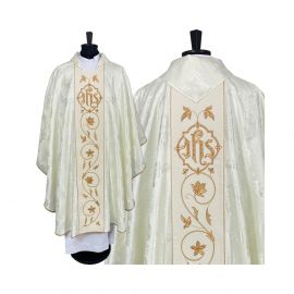 Ornat gotycki IHS (3) - kolory liturgiczne - Ornaty haftowane - zdjęcie 9 - Ornat gotycki IHS (2)