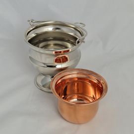 Kociołek na wodę święconą, stal - 11 cm (A1) - KOCIOŁKI NA WODĘ ŚWIĘCONĄ