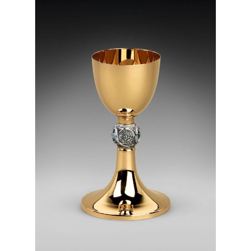 Kielich mszalny, pozłacany i oksydowany - 26 cm (20D) - KIELICHY MSZALNE - Kielich mszalny, pozłacany i oksydowany - 26 cm (20D)