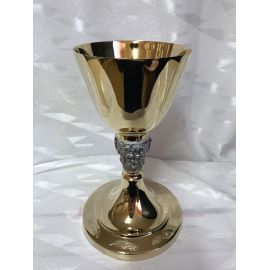 Kielich mszalny, pozłacany, nodus kłosy,odlew - 20 cm (25D) - KIELICHY MSZALNE