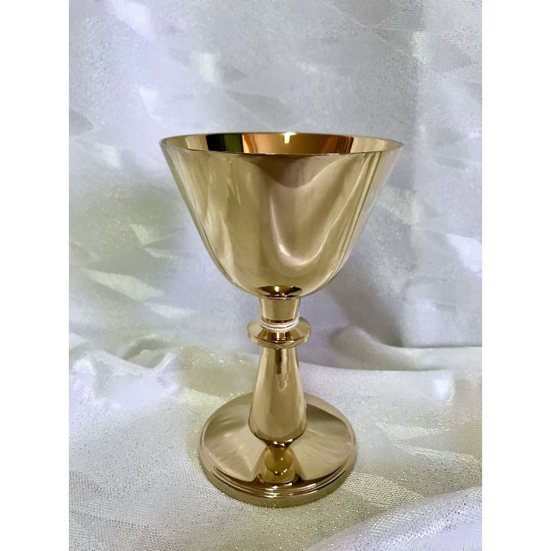 Kielich mszalny, pozłacany, model turystyczny - 12 cm (33D) - KIELICHY MSZALNE - Kielich mszalny, pozłacany, model turystyczny - 12 cm (33D)