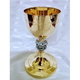 Kielich mszalny, pozłacany, Ostatnia wieczerza - 20 cm (36D) - KIELICHY MSZALNE