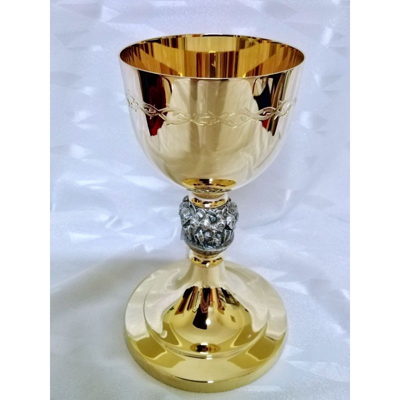 Kielich mszalny, pozłacany, Ostatnia wieczerza - 20 cm (36D) - KIELICHY MSZALNE - Kielich mszalny, pozłacany, Ostatnia wieczerza - 20 cm (36D)