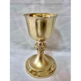 Kielich mszalny, pozłacany, winogrona - 20 cm (39D) - KIELICHY MSZALNE