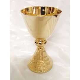 Kielich mszalny, pozłacany, winogrona, kłosy - 18 cm (41D) - KIELICHY MSZALNE
