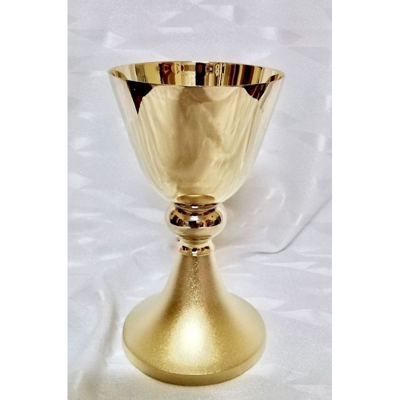 Kielich mszalny, pozłacany, podstawa matowa - 18 cm (43D) - KIELICHY MSZALNE - Kielich mszalny, pozłacany, podstawa matowa - 18 cm (43D)