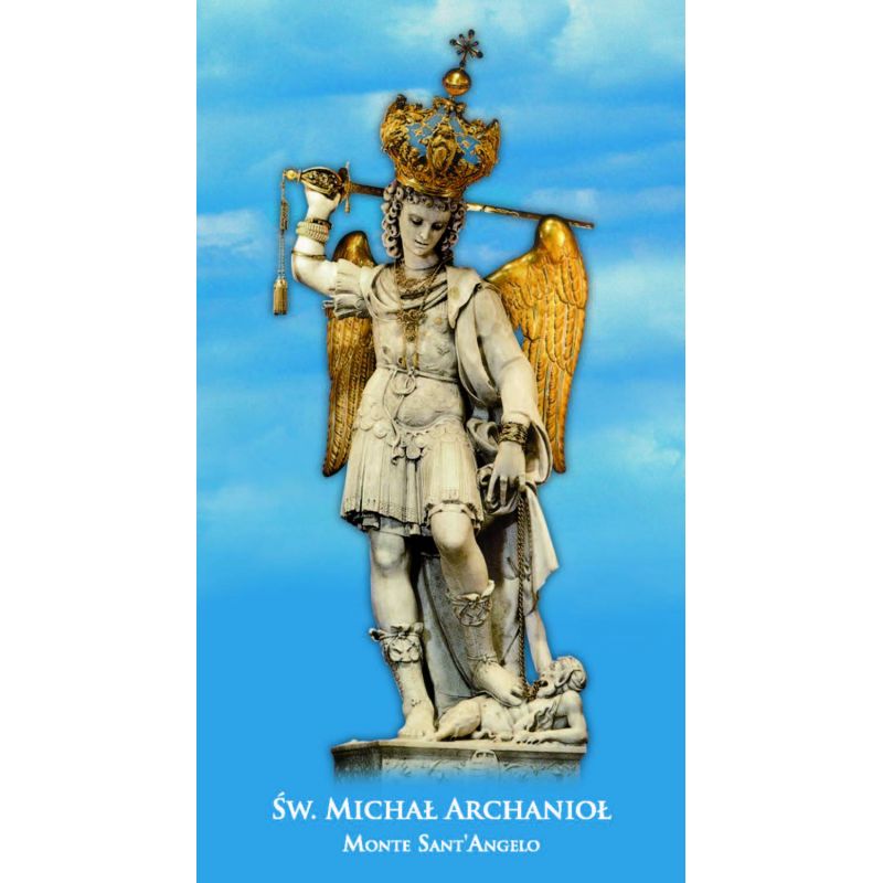 Święty Michał Archanioł - Obrazek z modlitwą - 1 szt - OBRAZY RELIGIJNE - Święty Michał Archanioł - Obrazek z modlitwą - 1 szt