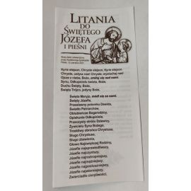 Litania do Św. Józefa i pieśni - folder 1 szt - Folder religijny