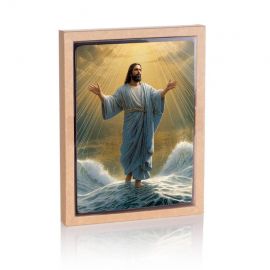 Ikona religijna Chrystus chodzący po wodzie - Jezus Chrystus - zdjęcie 2 - Ikona religijna Chrystus chodzący po wodzie