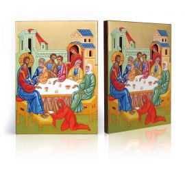 Ikona religijna Namaszczenie Jezusa w Betanii - Jezus Chrystus