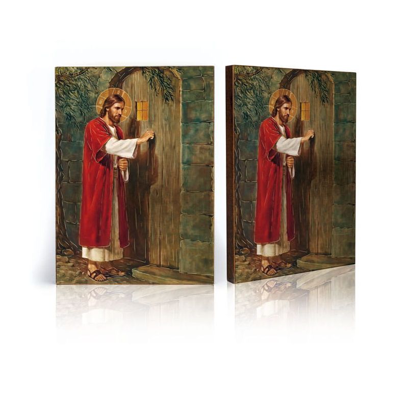 Ikona religijna Jezus pukający do drzwi - Jezus Chrystus - Ikona religijna Jezus pukający do drzwi