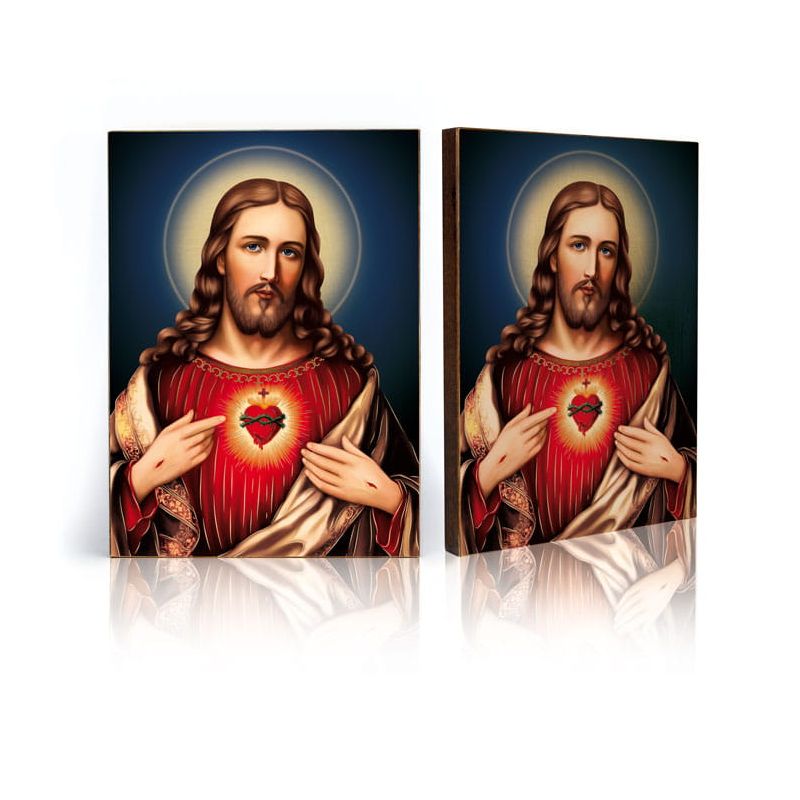 Ikona religijna Serce Jezusa Chrystusa (2) - Jezus Chrystus - Ikona religijna Serce Jezusa Chrystusa (2)