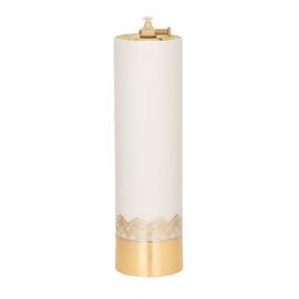 Świeca liturgiczna w kolorze ecru, wymiar  26 cm x 7,5 cm - ŚWIECE OŁTARZOWE