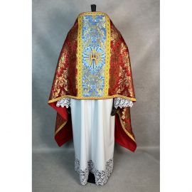 Zestaw kapa rzymska + welon liturgiczny (13K) - KAPY LITURGICZNE - zdjęcie 6 - Zestaw kapa rzymska + welon liturgiczny (13K)