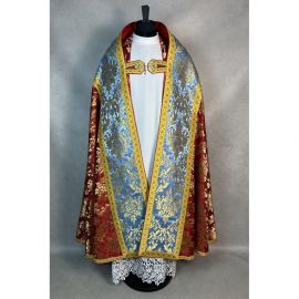 Zestaw kapa rzymska + welon liturgiczny (13K) - KAPY LITURGICZNE - zdjęcie 3 - Zestaw kapa rzymska + welon liturgiczny (13K)