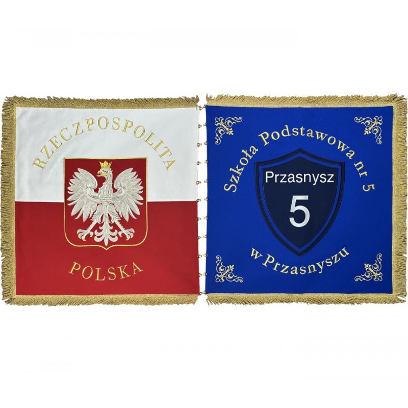 Sztandar haftowany (25K) - CHORĄGWIE, SZTANDARY - Sztandar haftowany (25K)